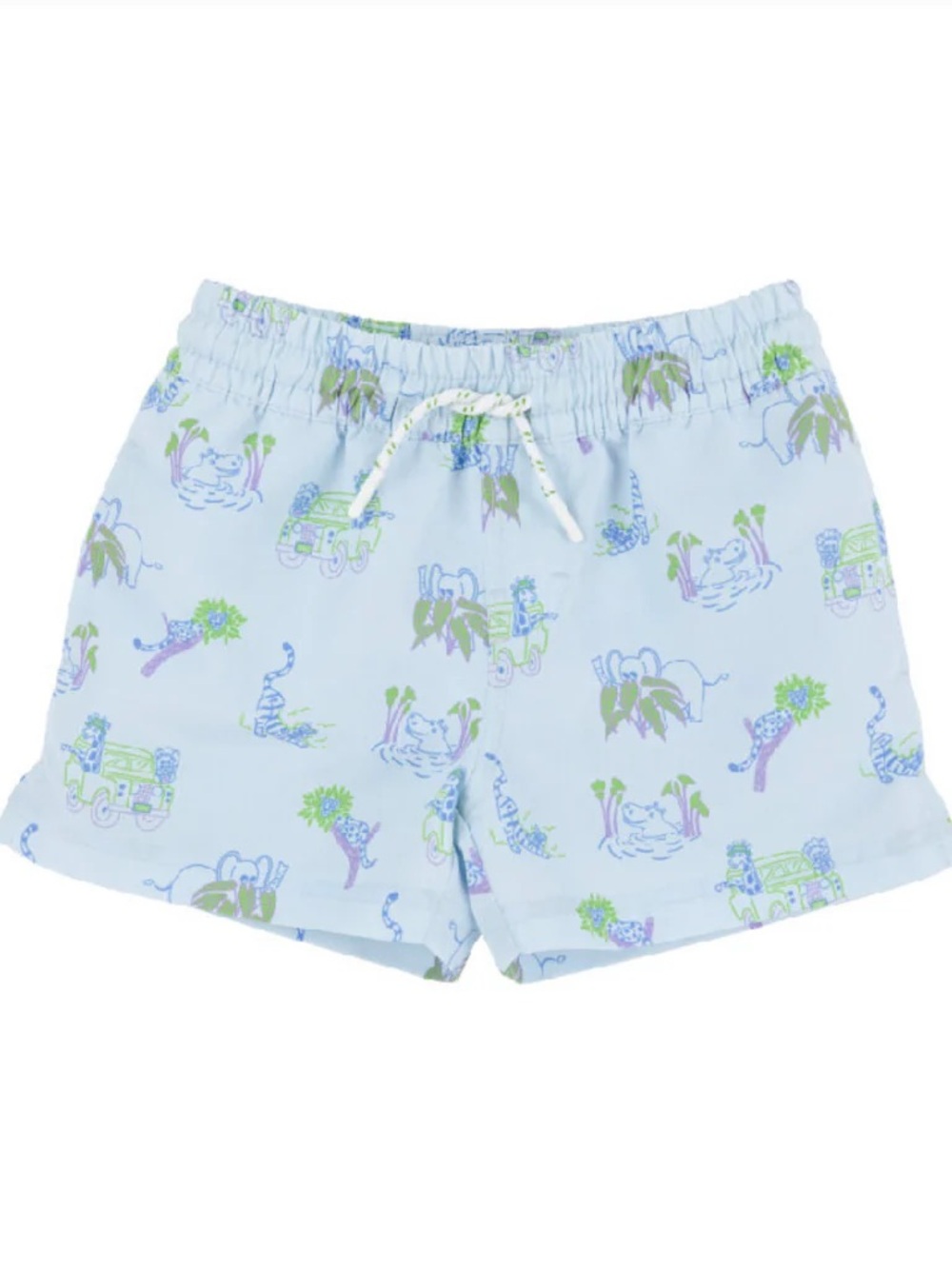 NWT The Beaufort Bonnet Company Tortola Swim Trunks Millers Silly Safari 6/12 M